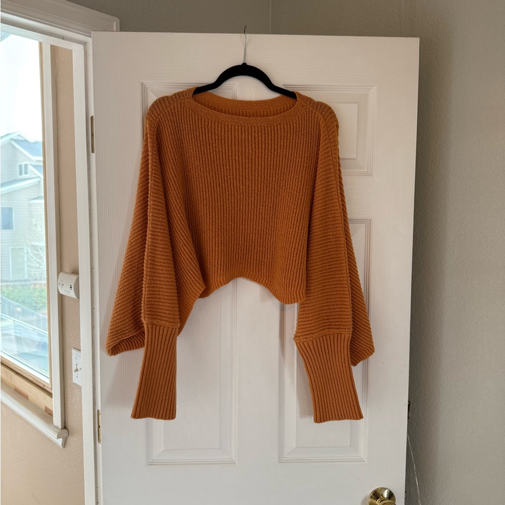Women's Sweater in Burnt Orange